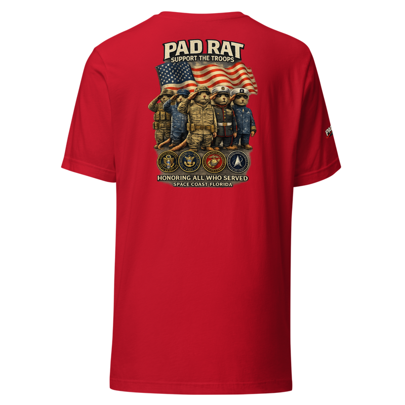 Pad Rat Support our Troops T-Shirt