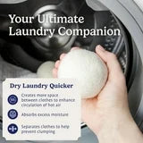 Wool Dryer Balls Organic XL 6-Pack, 100% New Zealand Chemical Free