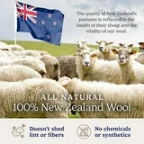 Wool Dryer Balls Organic XL 6-Pack, 100% New Zealand Chemical Free